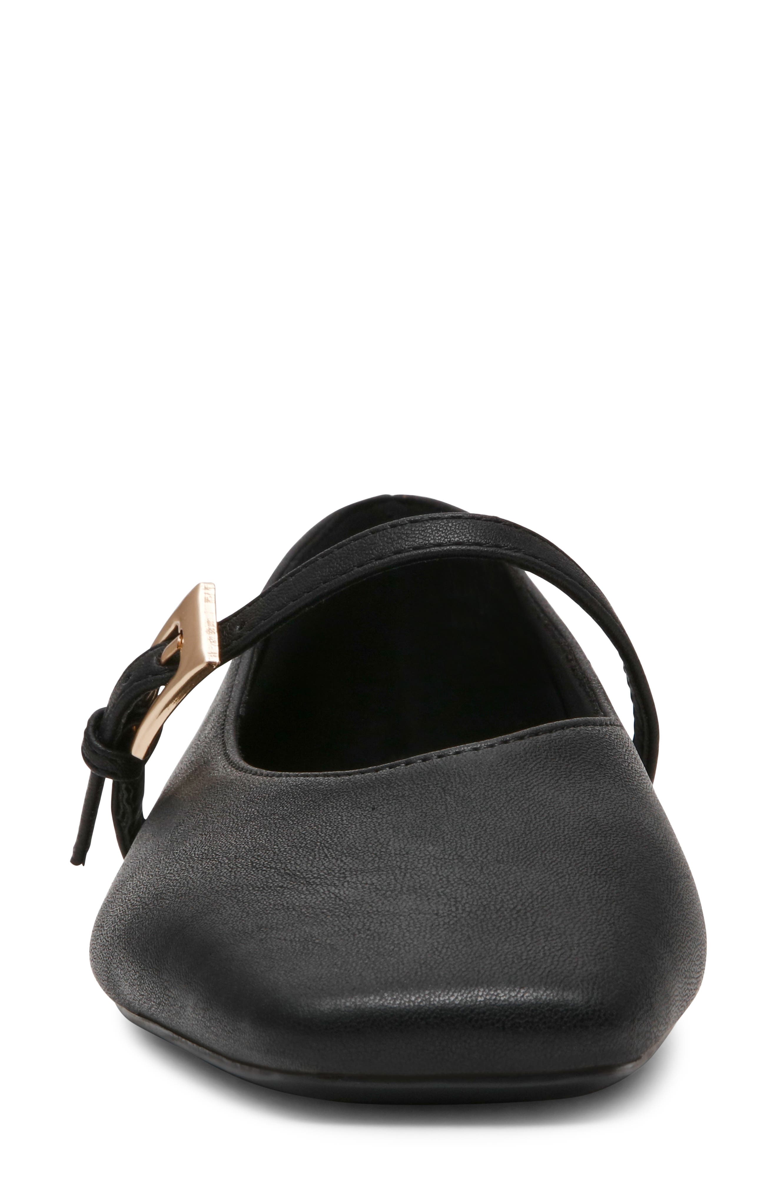Fabes Mary Jane Flat, Alternate, color, BLACK SMOOTH