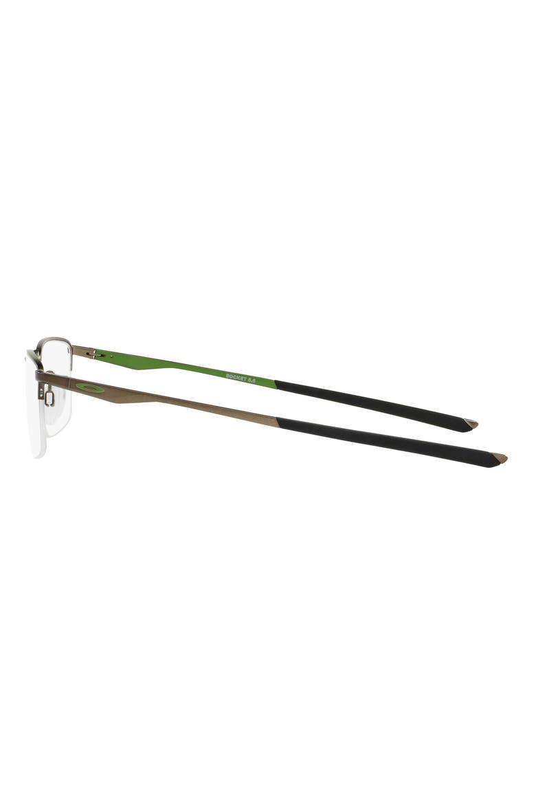 Socket 5.5 54mm Semi Rimless Optical Glasses, Alternate, color, SILVER