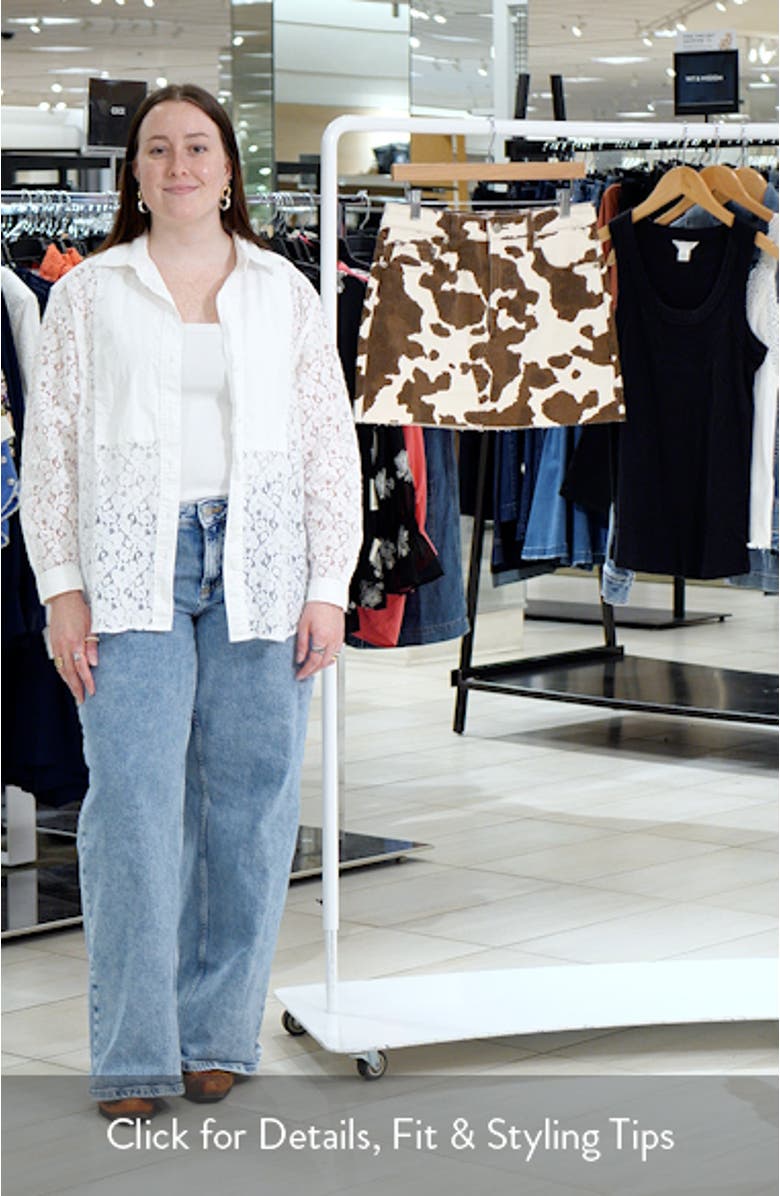 Malibu Raw Hem Denim Miniskirt, sales video thumbnail