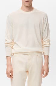 MANGO Finely Knit Crewneck Sweater