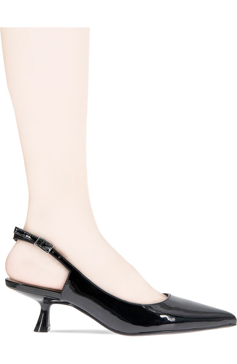 BCBGeneration Kittie Slingback Kitten Heel Pump, Alternate, color, Black Patent