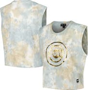 THE WILD COLLECTIVE Women's The Wild Collective White Chicago Cubs Washed Muscle Tank Top