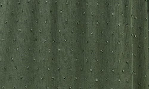 City Chic The Ally Clip Dot Maxi Dress In Green
