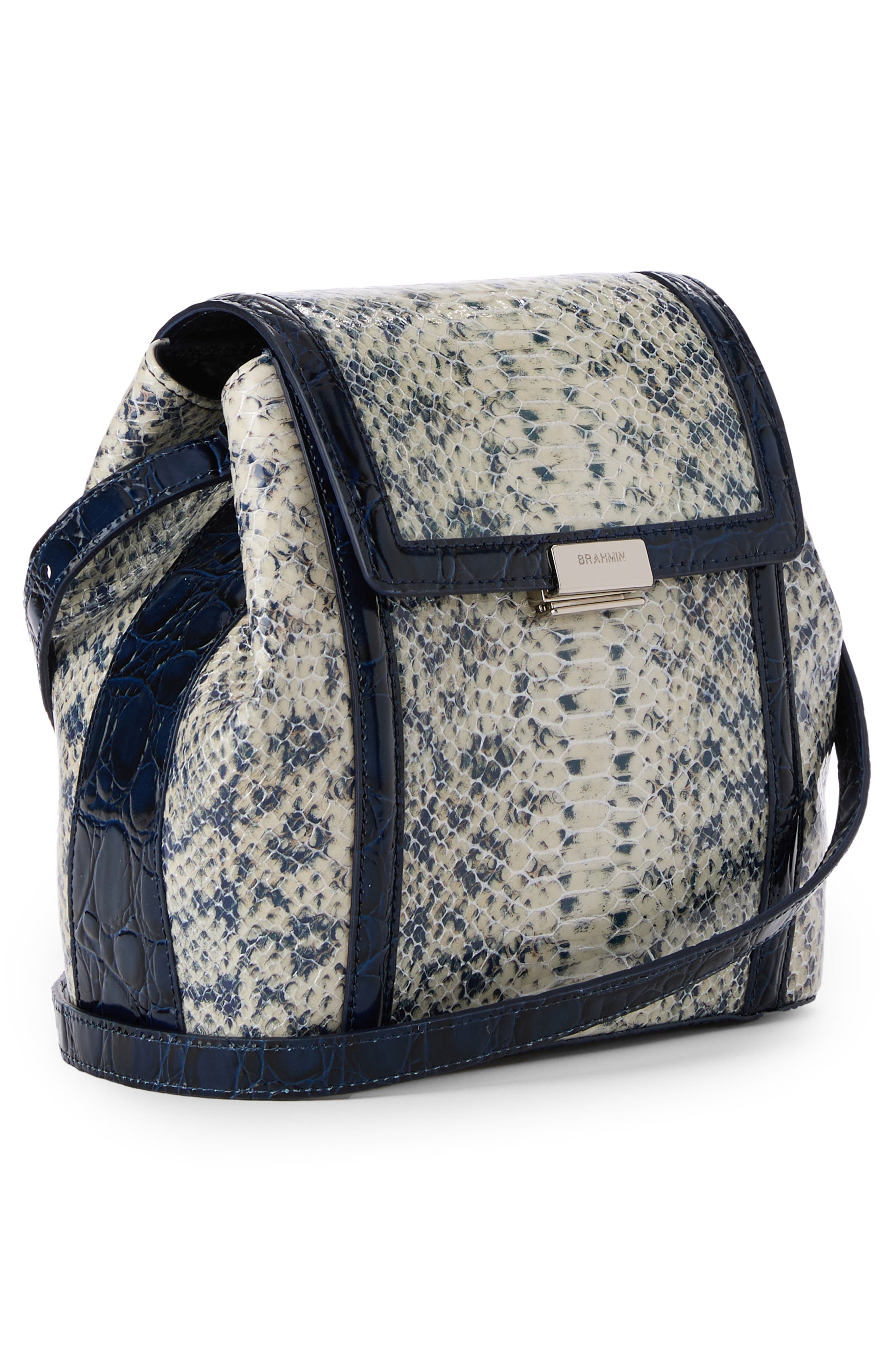 Brahmin Margo Embossed Leather Crossbody Bag, Alternate, color, 