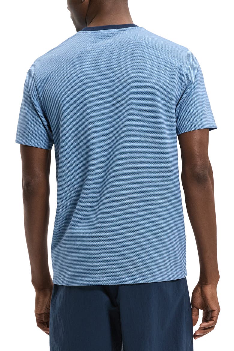 Bird's Eye Ringer T-Shirt, Alternate, color, CRISP BLUE MULTI - 2RP