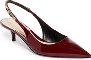 Gucci Signoria Pointed Toe Slingback Pump