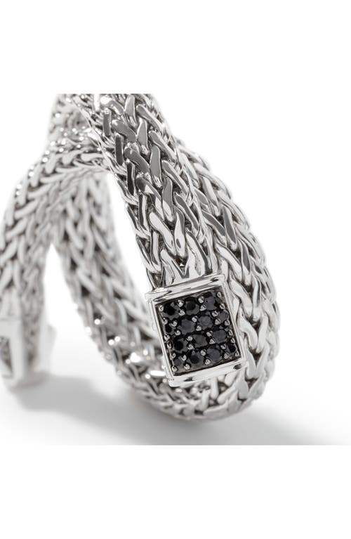 John Hardy Icon Bracelet Sterling Silver Pavé 7.5mm In Silver