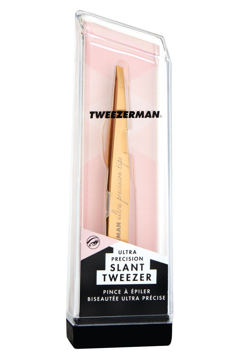 Ultra Precision Slant Tweezer, Alternate, color, GOLD