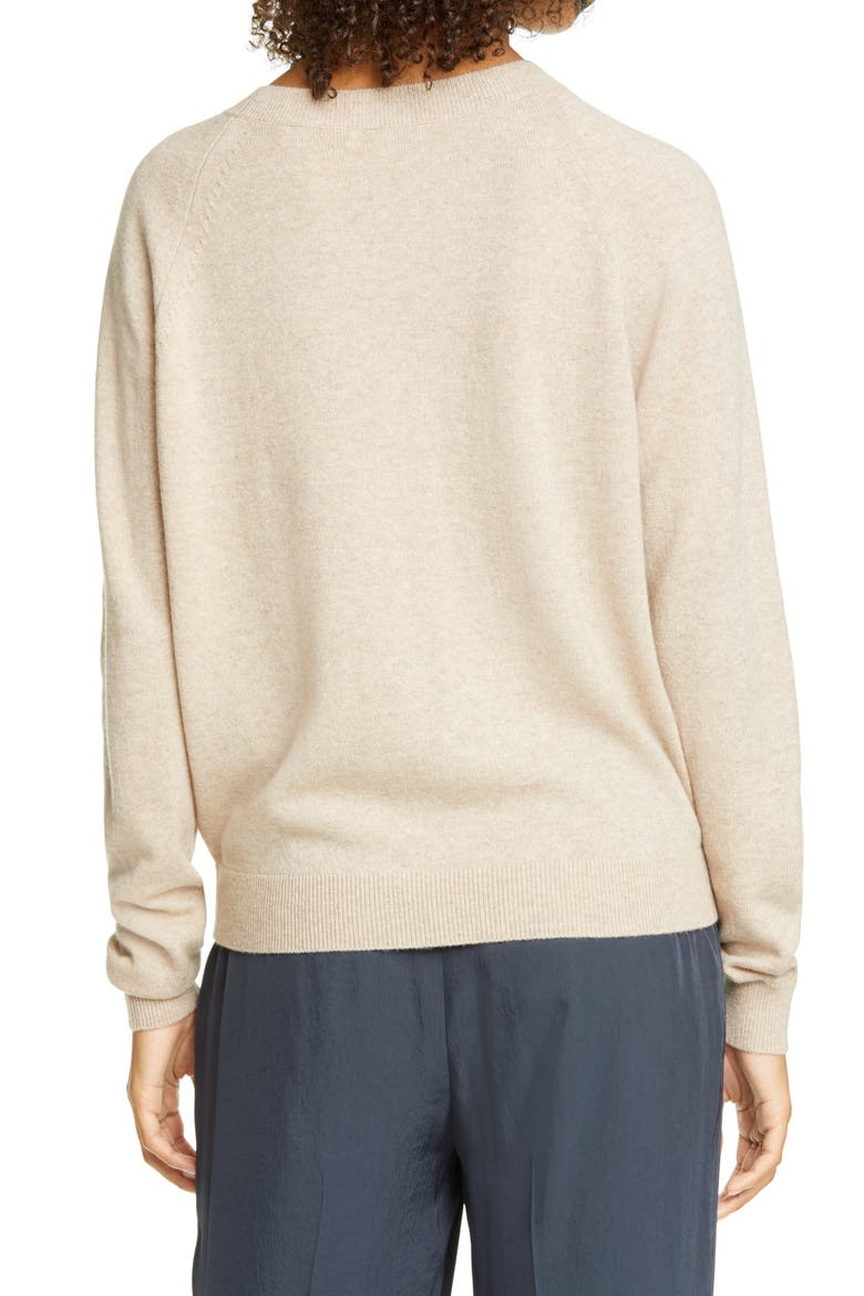 Wool & Cashmere Sweater, Alternate, color, LIGHT HEATHER MARZIPAN