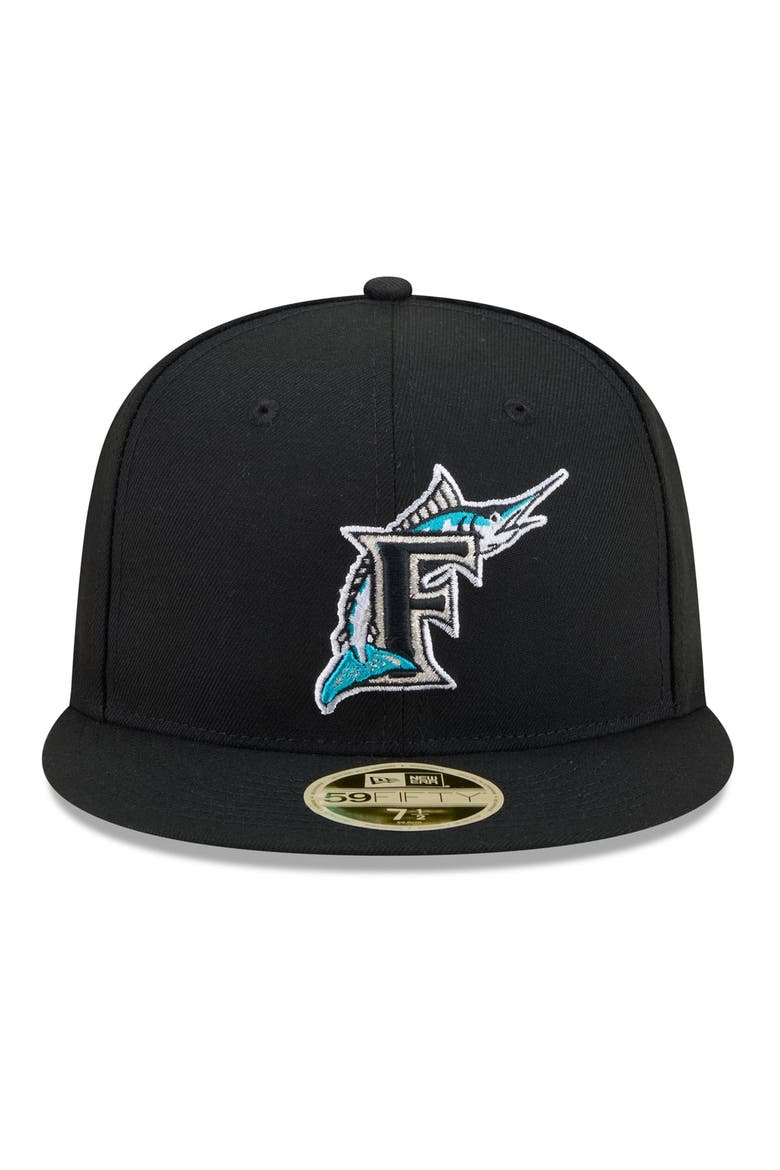 Men's New Era Black Florida Marlins 2026 Baseball Hall of Fame 59FIFTY Fitted Hat, Alternate, color, Black