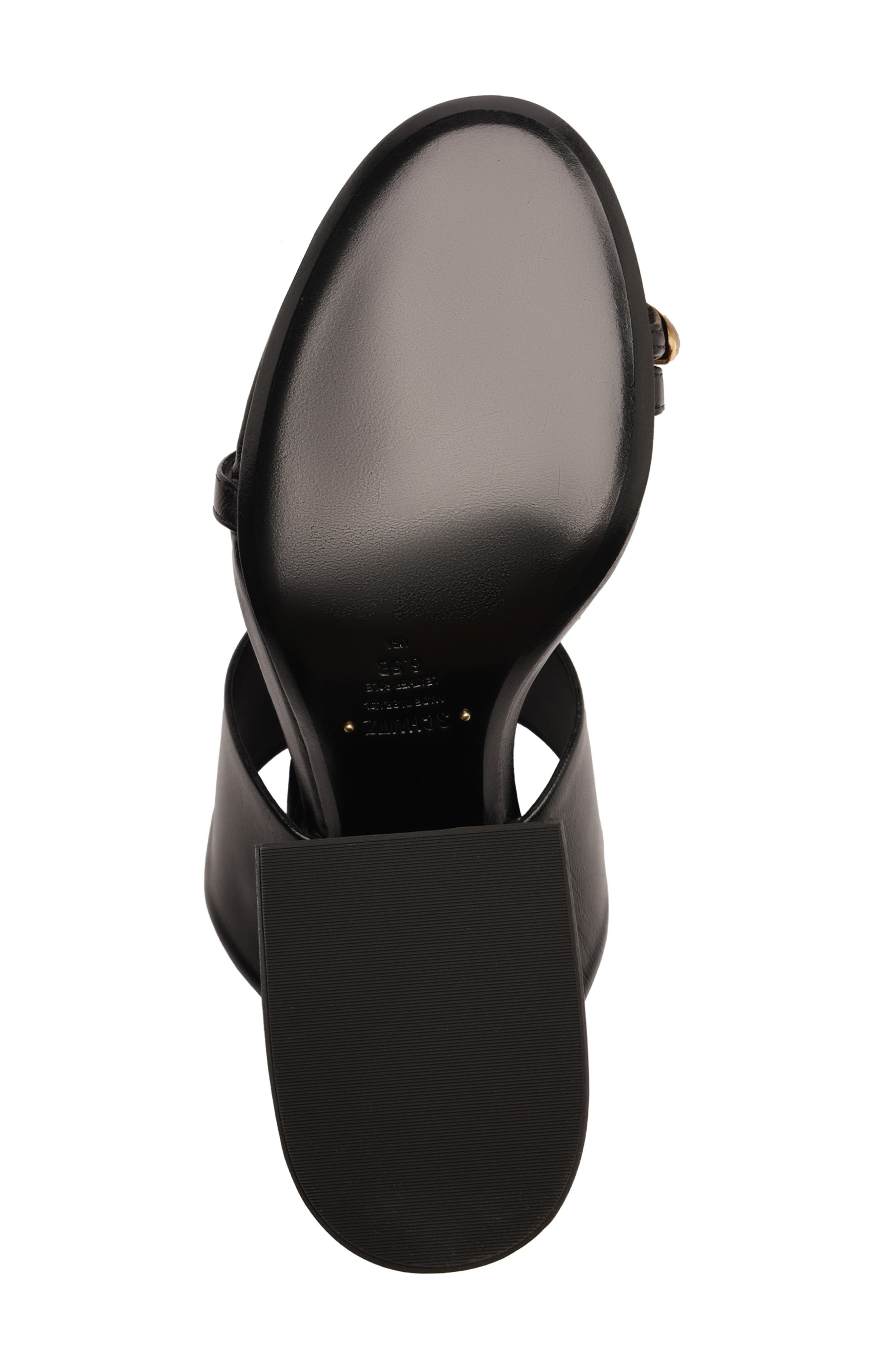 Schutz Mandy Ankle Strap Block Heel Sandal, Alternate, color, 