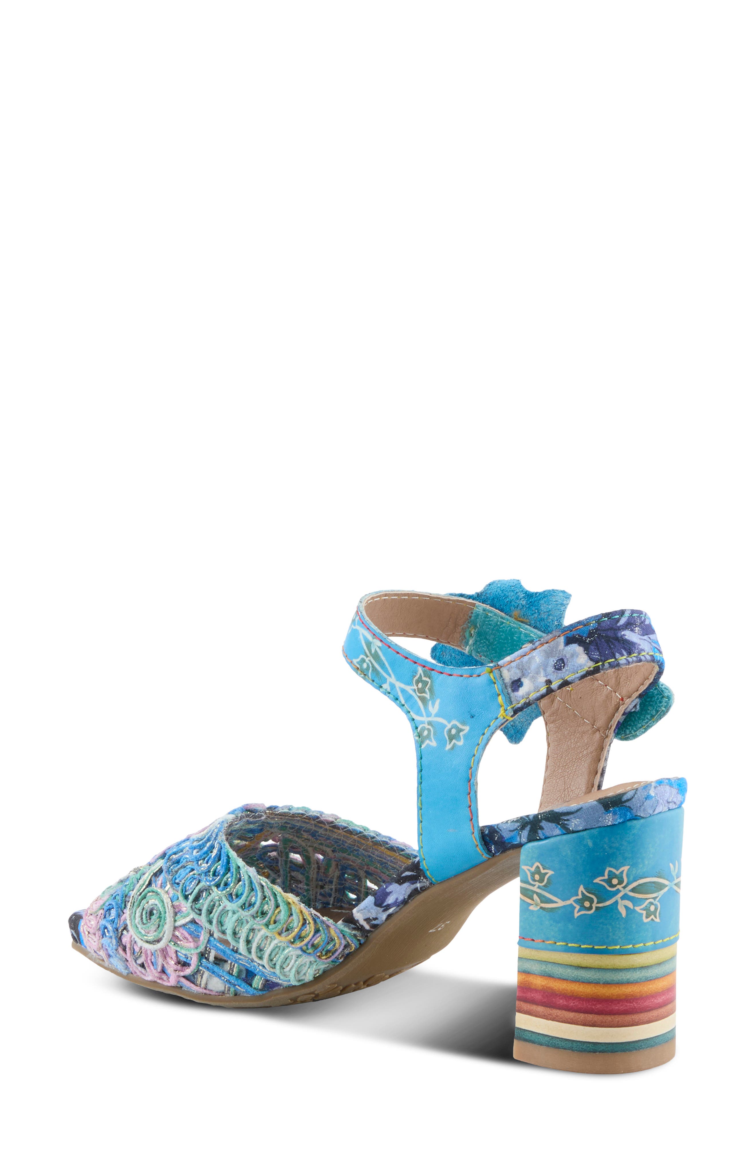 Cosmopleze Sandal, Alternate, color, BLUE MULTI
