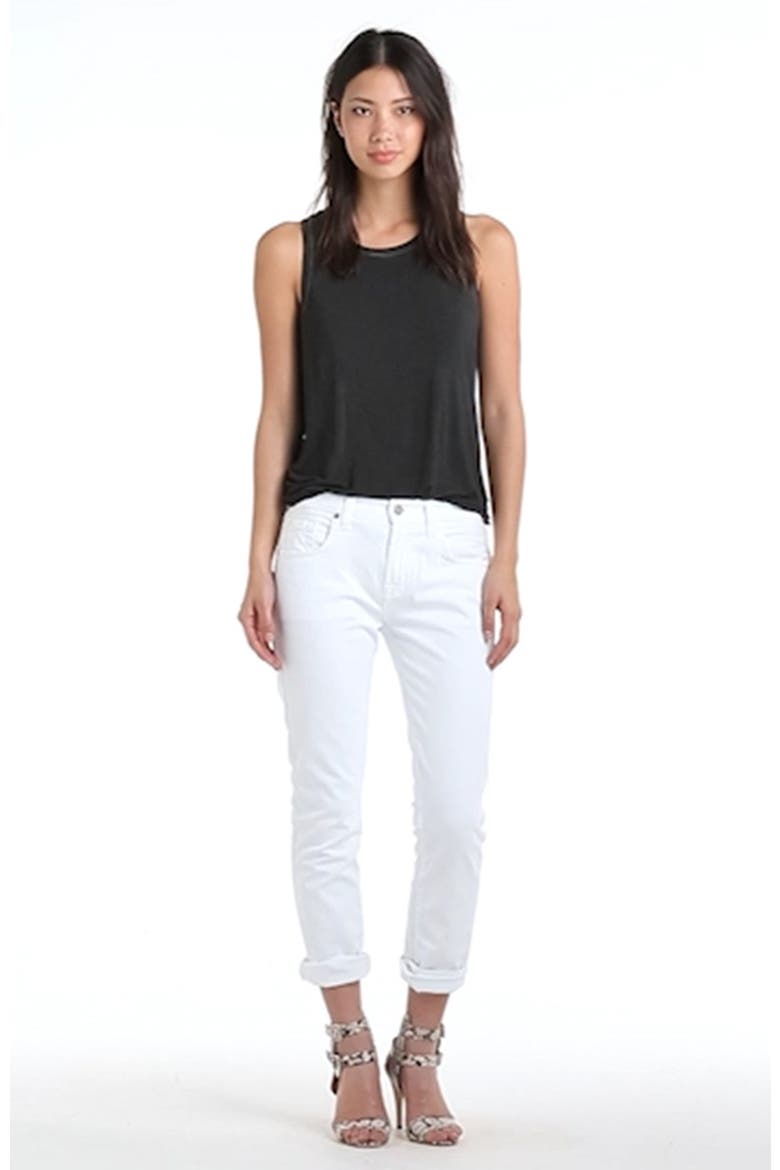 7 For All Mankind® Relaxed Skinny Jeans, Alternate, color, WHITE FASHION