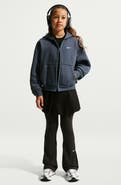 Nike Kids' Studio Oversized Full Zip Fleece Hoodie
