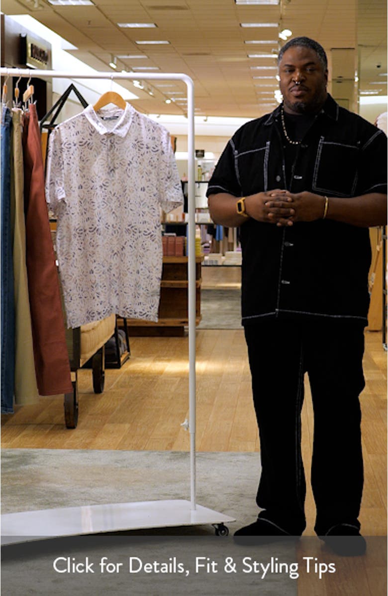 Featherweight Chill Print Polo, sales video thumbnail