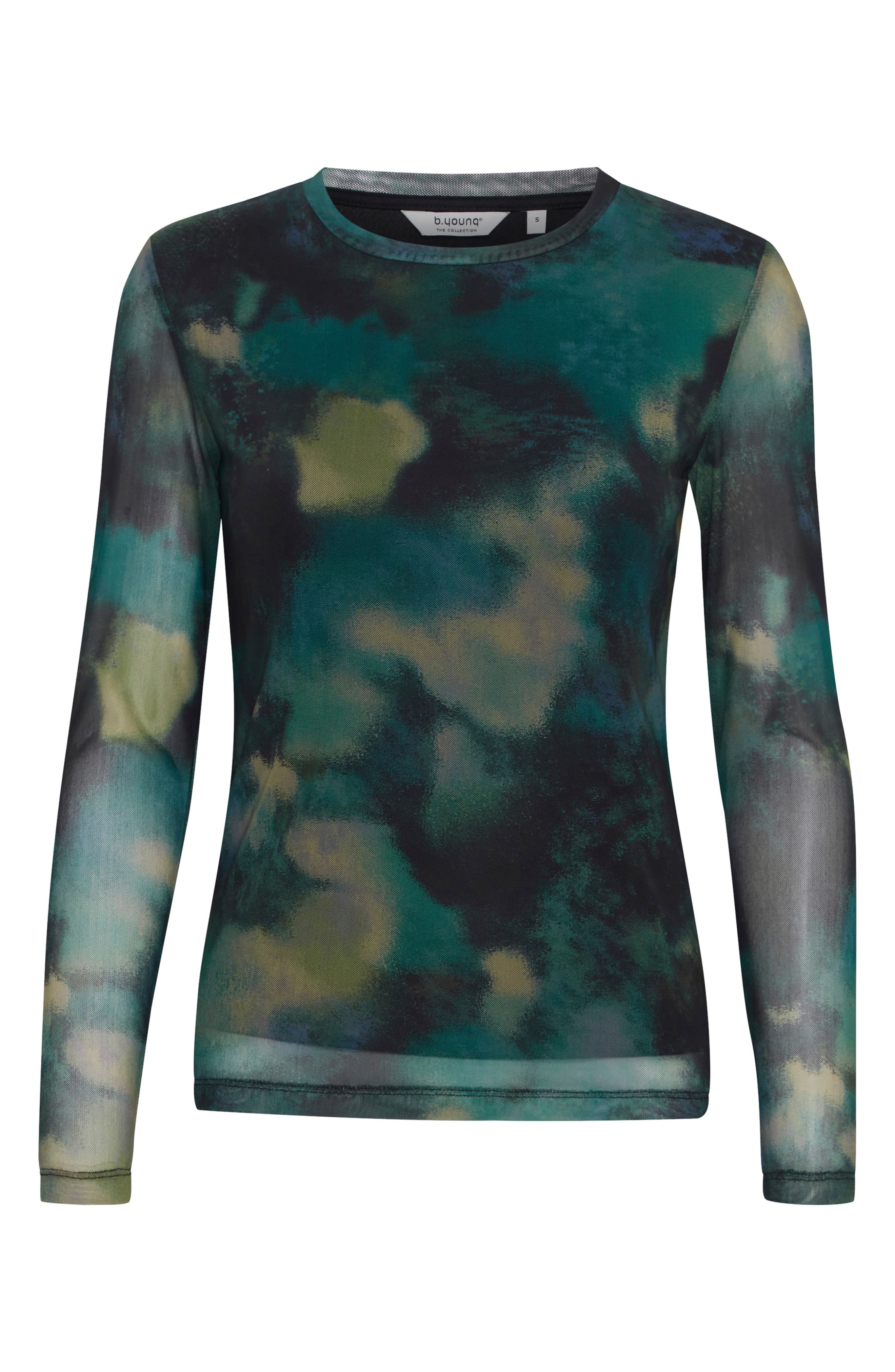 B.YOUNG Paloma Mesh Long Sleeve Top