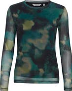 B.YOUNG Paloma Mesh Long Sleeve Top