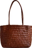 PINK HALEY Garcia Artisan Handwoven Leather Tote