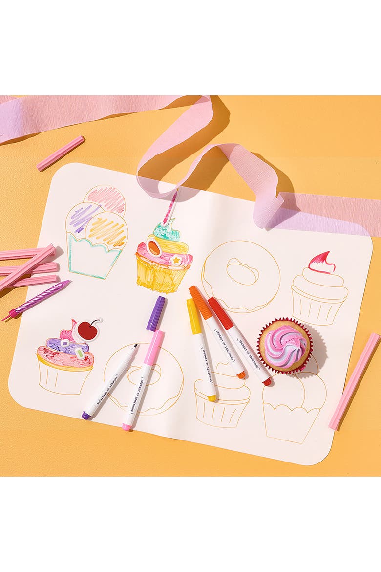 Wipeable Silicone Mat, Sweet As, Reusable Coloring Kit, Alternate, color, Multicolored