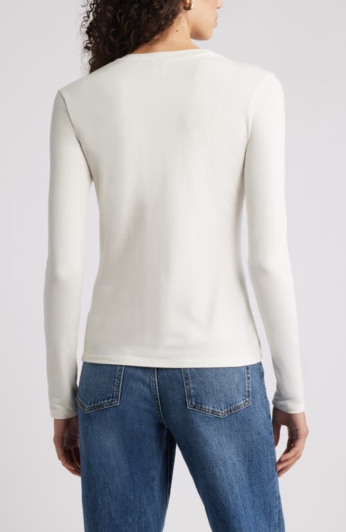 Nordstrom Long Sleeve Crewneck T-shirt In White