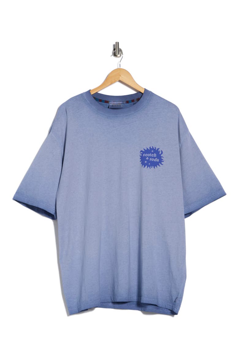 Artwork Loose Fit Cold-Dyed T-Shirt, Alternate, color, INFINITY