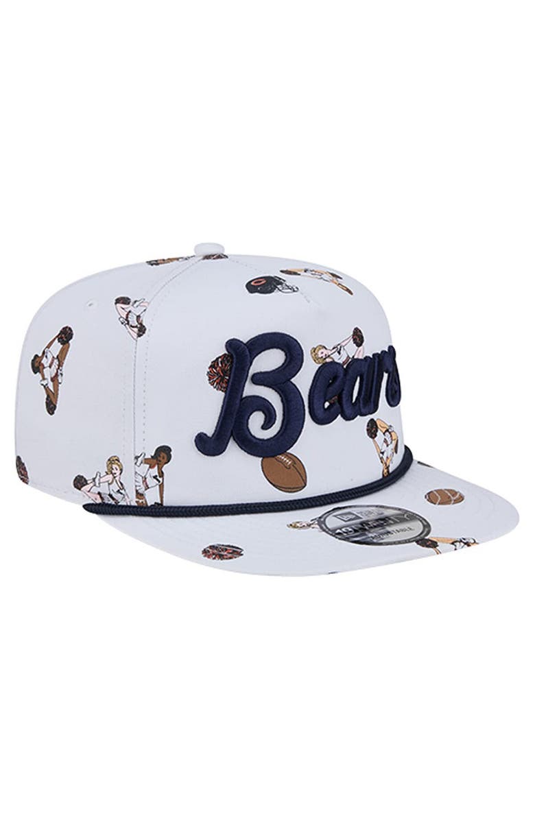 New Era Men
s New Era  White Chicago Bears Team Cheer 19TWENTY Snapback Hat, Alternate, color, White