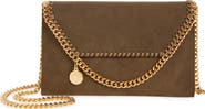 Stella McCartney Falabella Faux Suede Wallet on a Chain