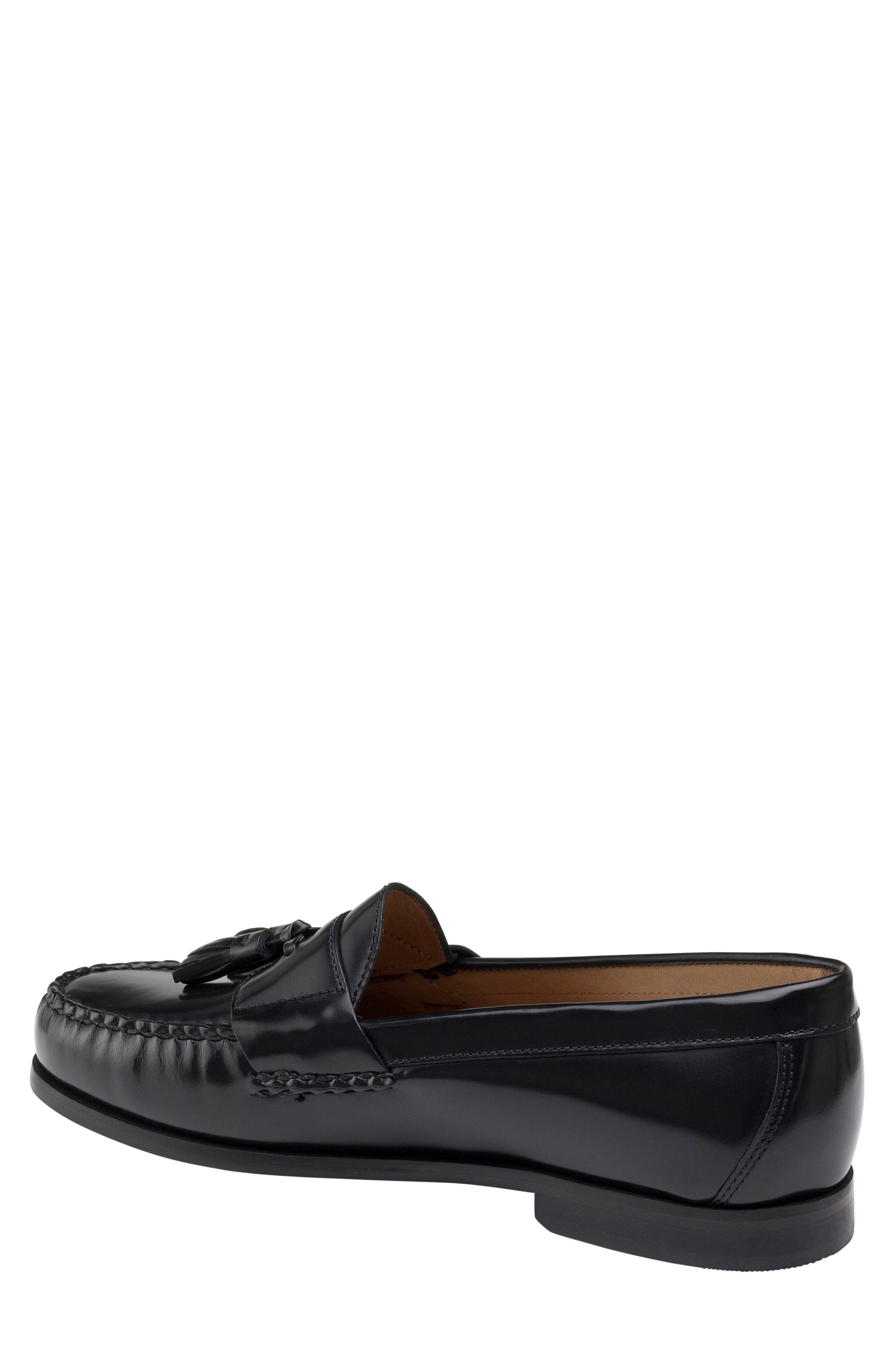 Hayes Tassel Loafer, Alternate, color, BLACK POLISHED FULL GRAIN