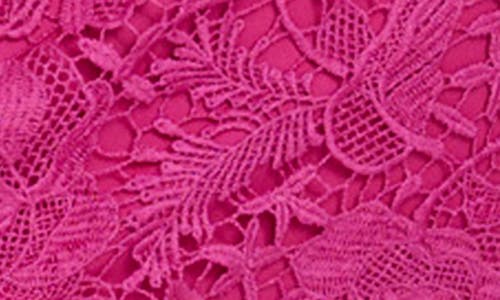 Kensie Chemical Lace Midi Dress In Fuchsia