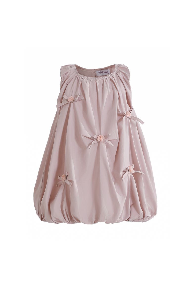 Verona Bow Balloon Dress, Main, color, Pink