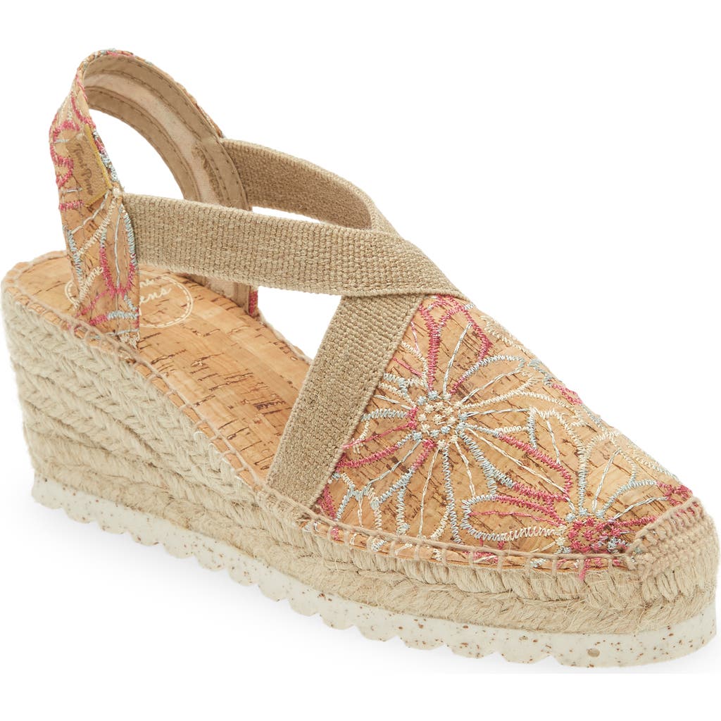 Toni Pons Terra Espadrille Wedge Sandal In Multi Cork