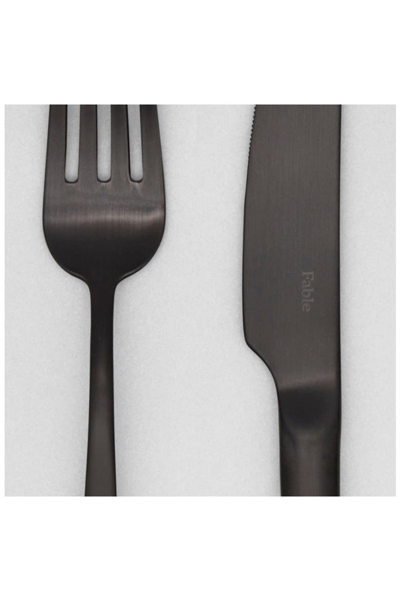 20-Piece Place Setting, Alternate, color, MATTE BLACK