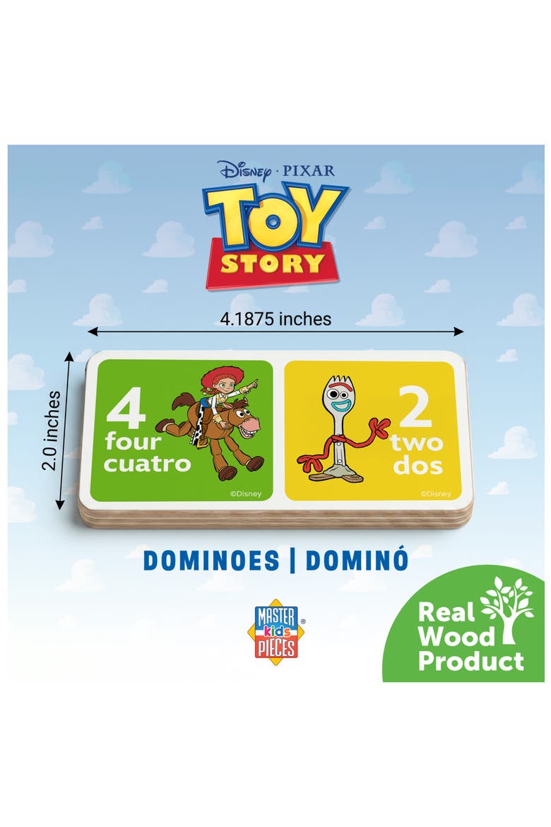 Disney - Toy Story Wood Dominoes, Alternate, color, Multicolor