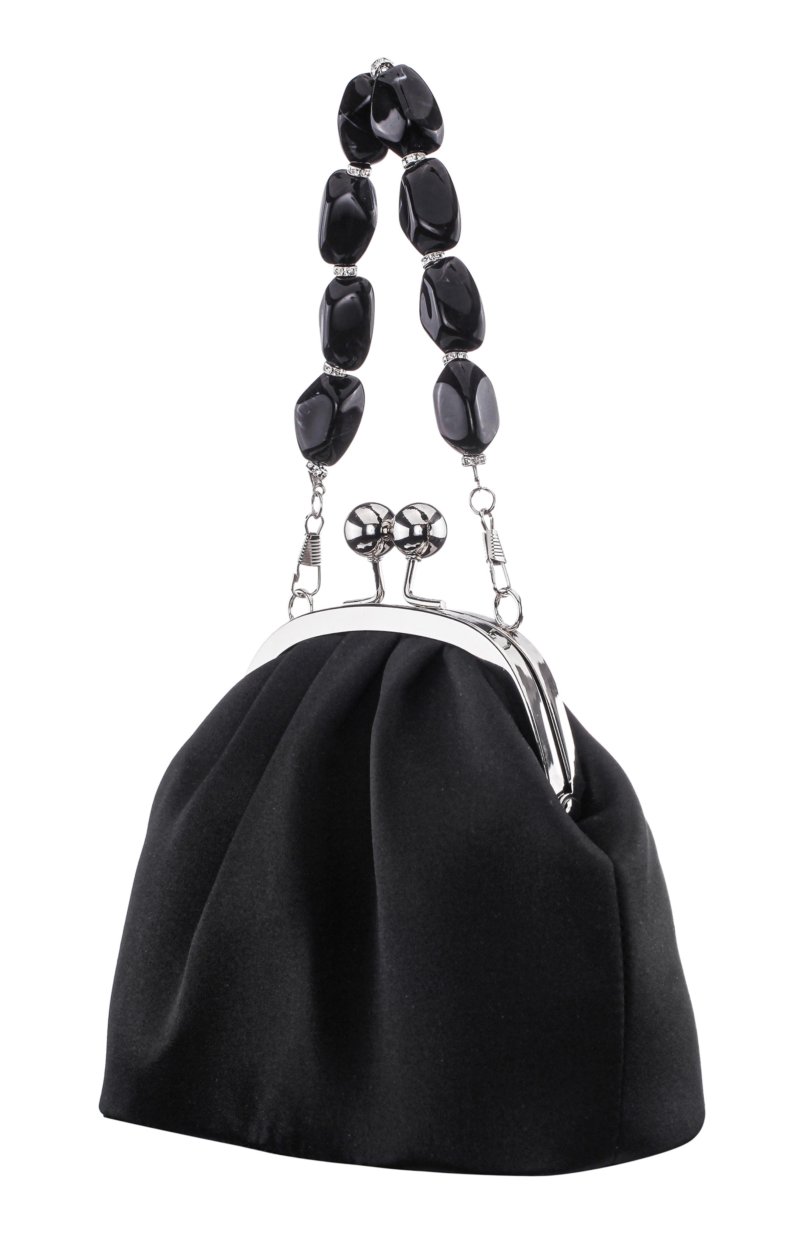 Vespera Clutch, Alternate, color, BLACK