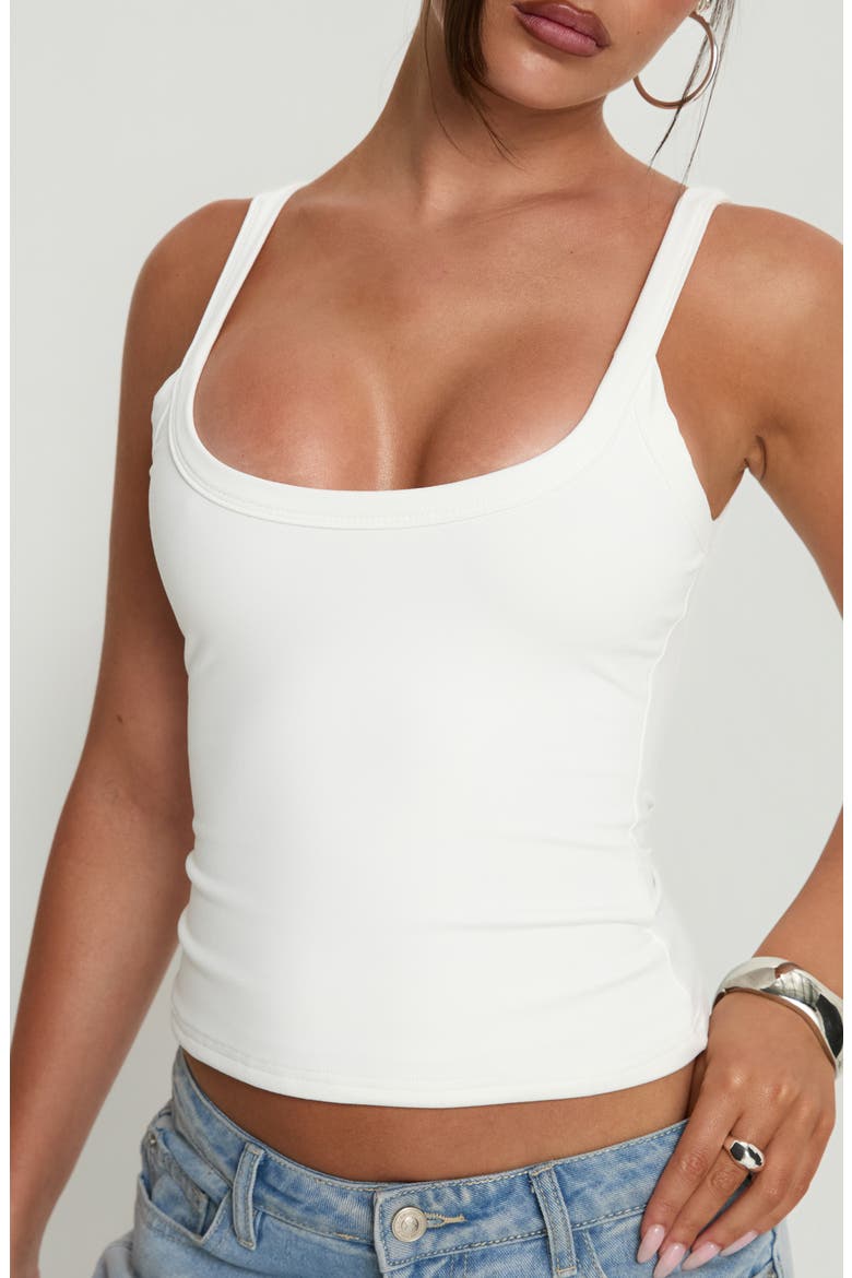 Kasper Cinched Tank, Alternate, color, WHITE
