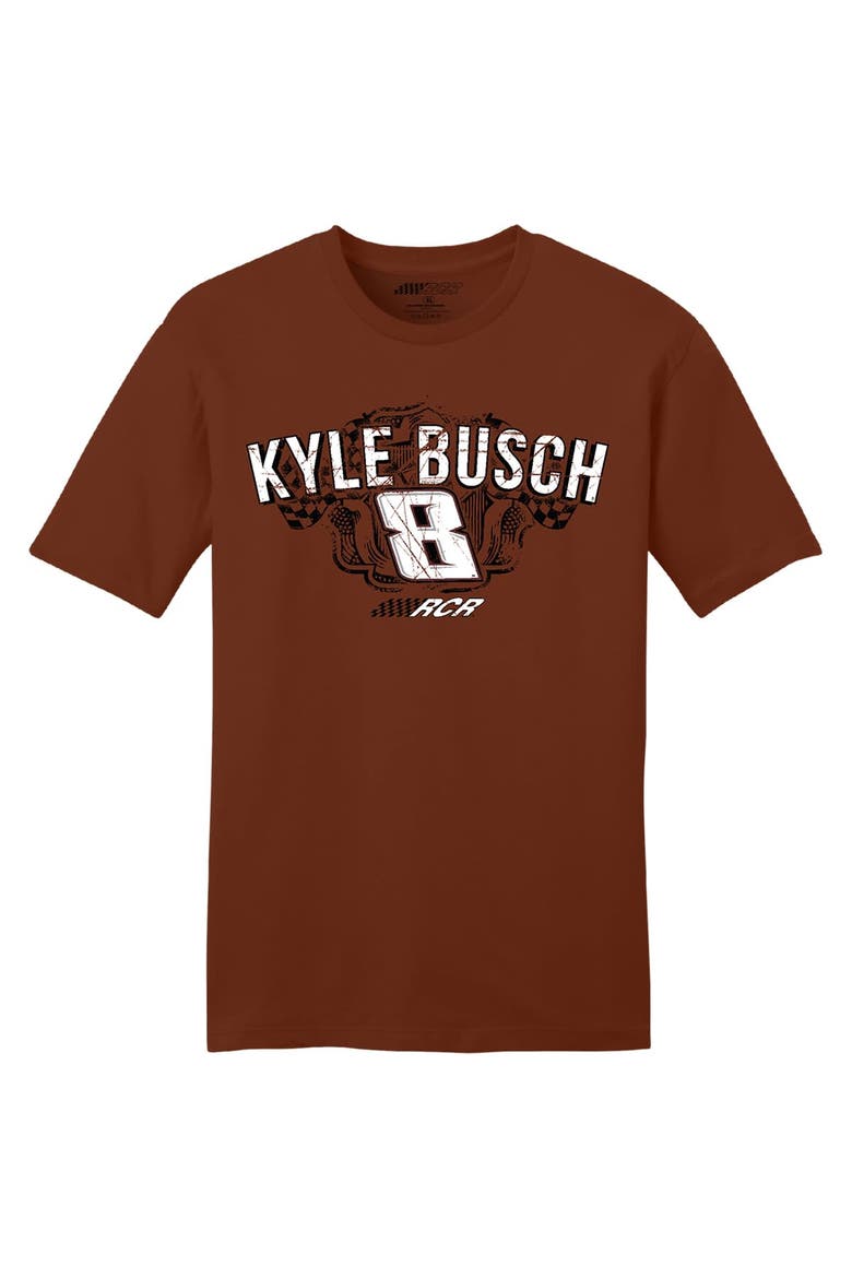 Men's Richard Childress Racing Team Collection  Brown Kyle Busch Rebel Bourbon Car T-Shirt, Alternate, color, Brown