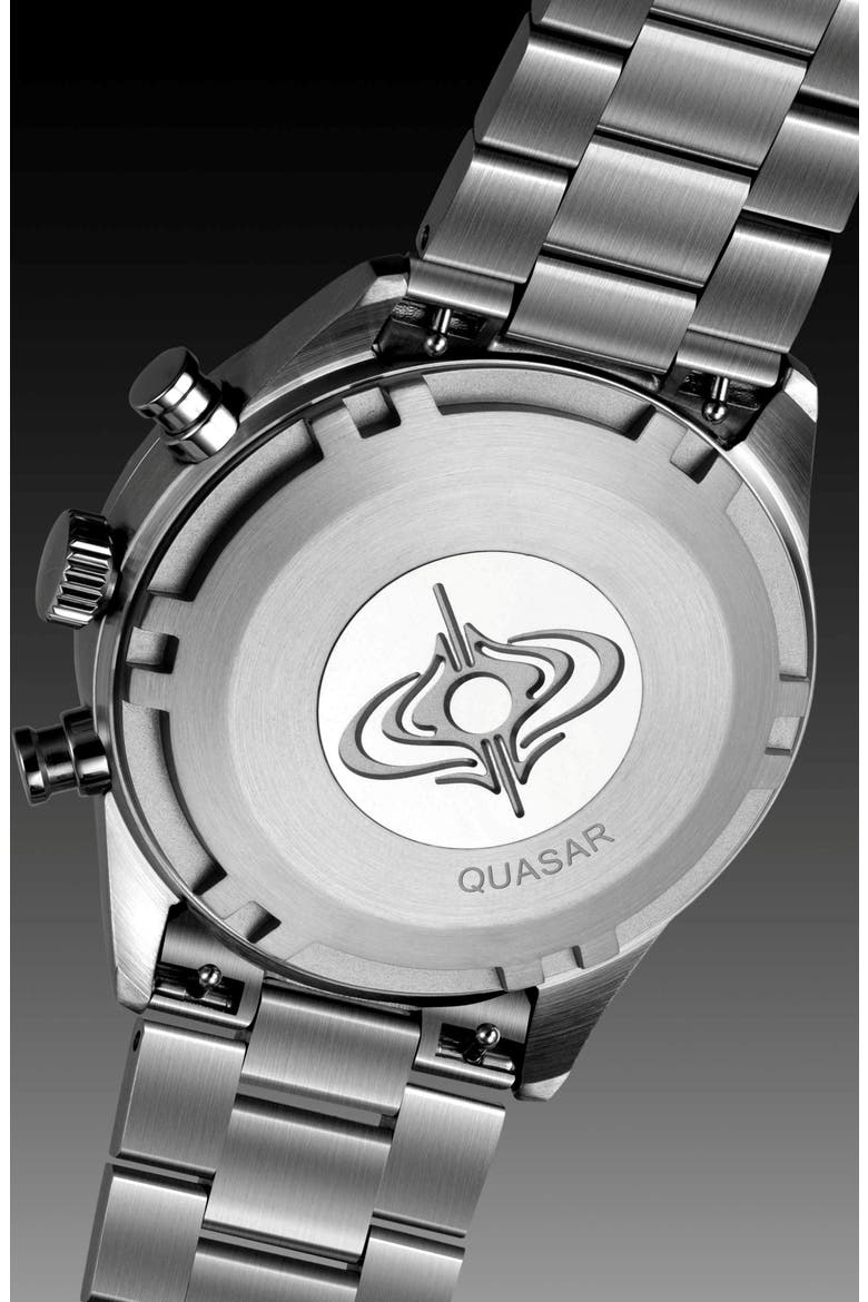 Icon Quasar Edition Chronograph Bracelet Watch, 43mm, Alternate, color, QUASAR