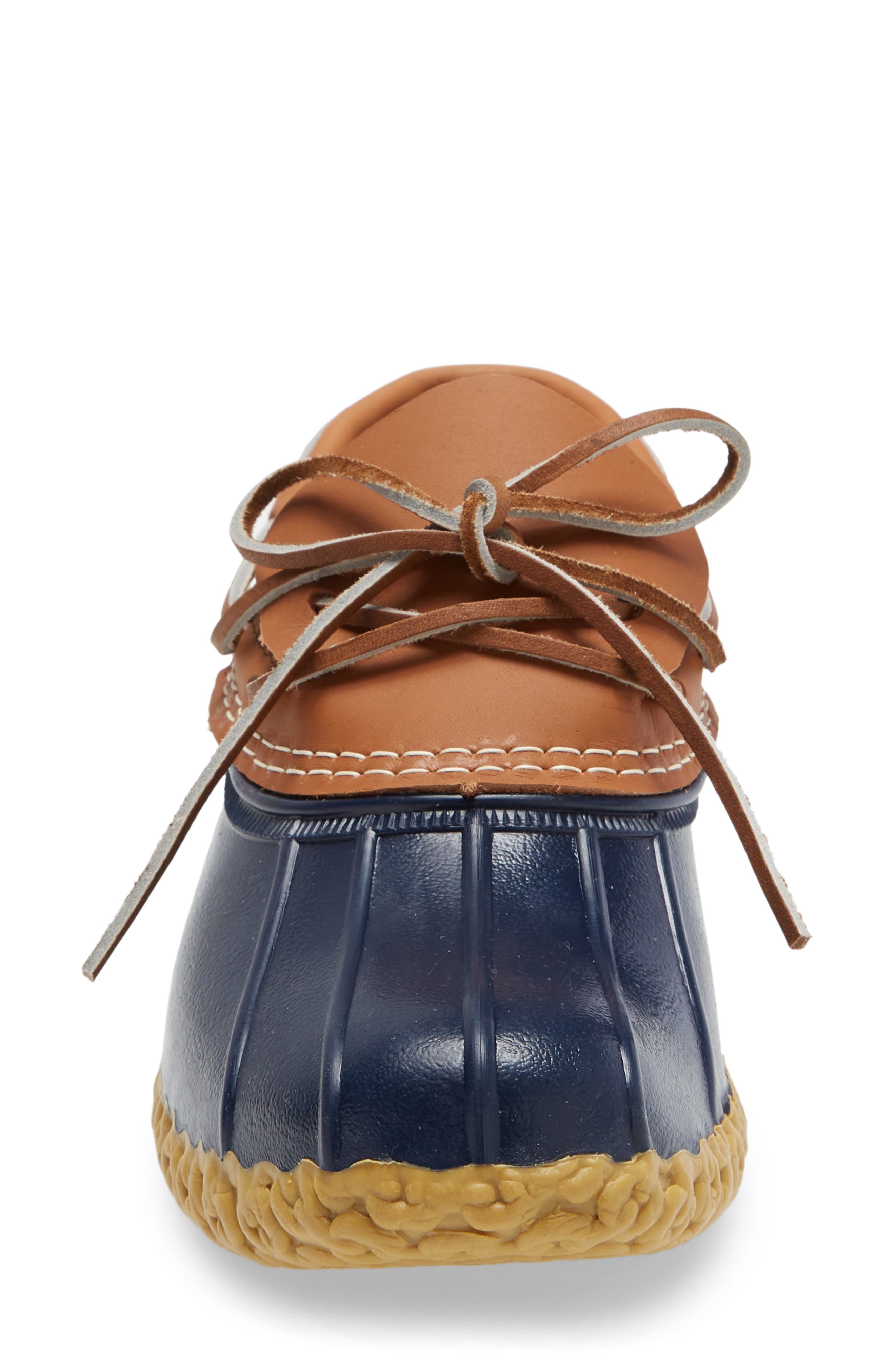 Waterproof Rubber Moc Boot, Alternate, color, TAN/ NAVY