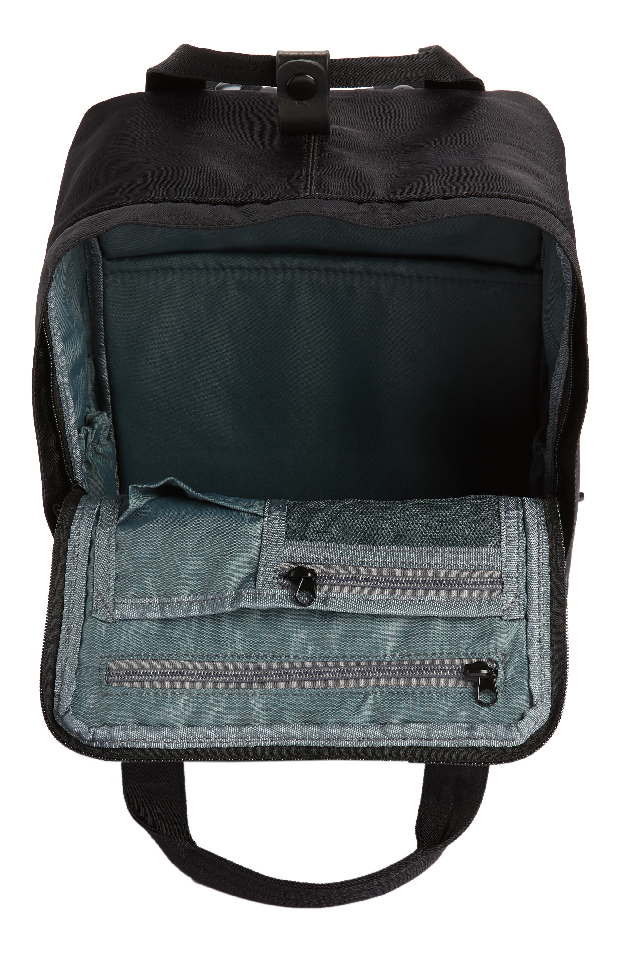 Doughnut Macaroon Black Series Water Resistant Backpack, Alternate, color, 