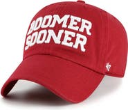 '47 Men's '47 Crimson Oklahoma Sooners Clean Up Adjustable Hat