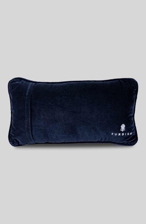 Furbish High-end Gays Needlepoint Pillow In Blue