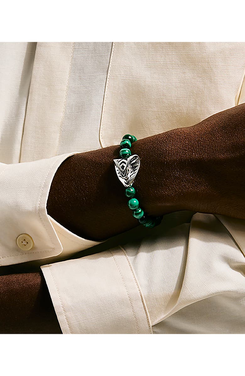 John Hardy Legends Cobra Beaded Bracelet, Alternate, color, Silver