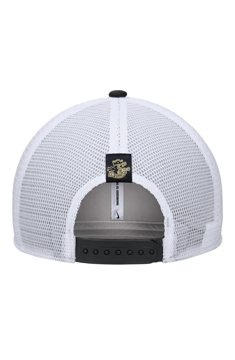 Nike Men's Nike Black Vanderbilt Commodores Vintage Arch Rise Performance Trucker Adjustable Hat, Alternate, color, Black
