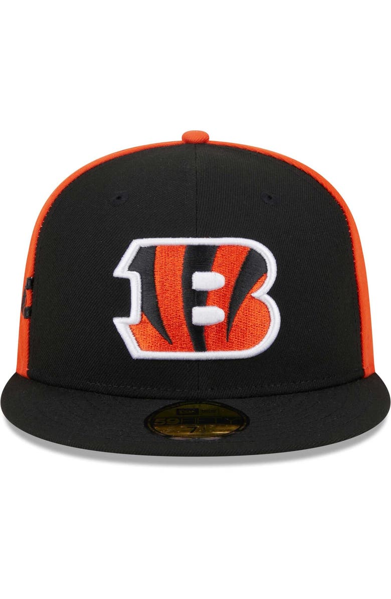 New Era Men's New Era Black Cincinnati Bengals Gameday 59FIFTY Fitted Hat, Alternate, color,
