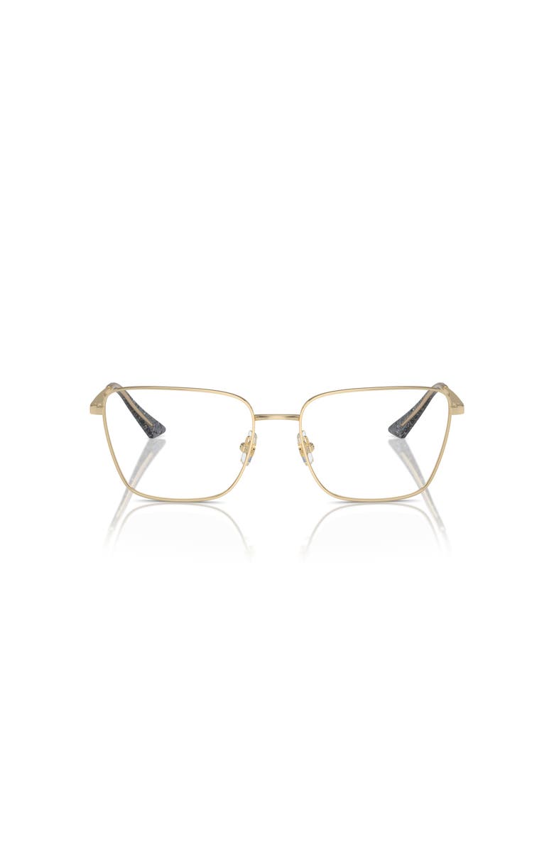 Jimmy Choo 53mm Rectangle optical glasses, Alternate, color, Gold