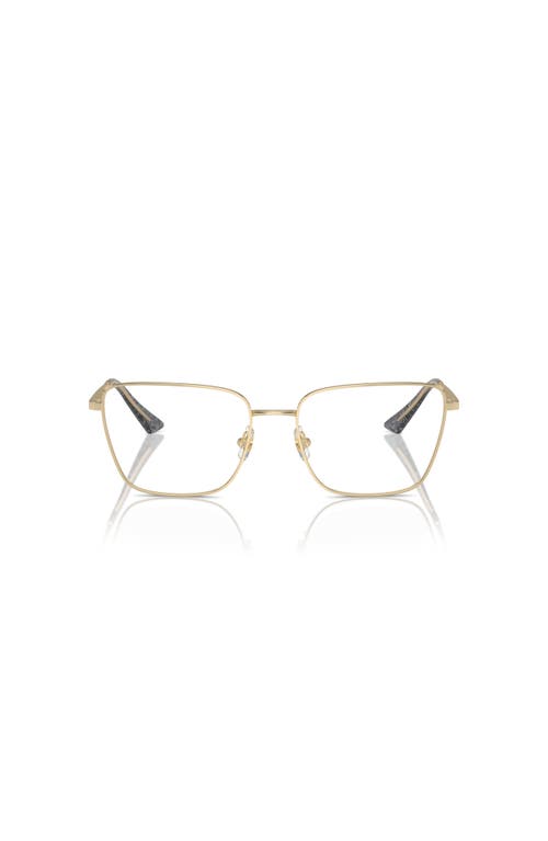 Jimmy Choo 55mm Rectangle Optical Glasses In Gold
