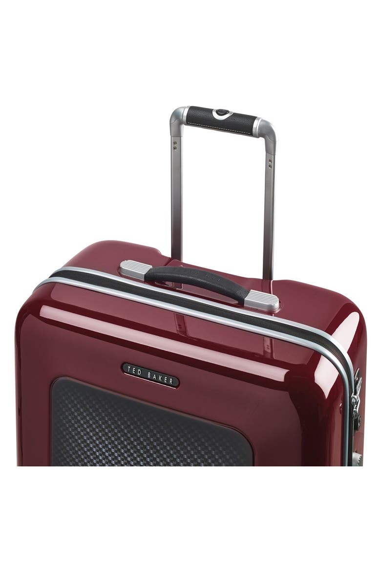 'Large Burgundy' Four Wheel Suitcase, Alternate, color, BURGUNDY