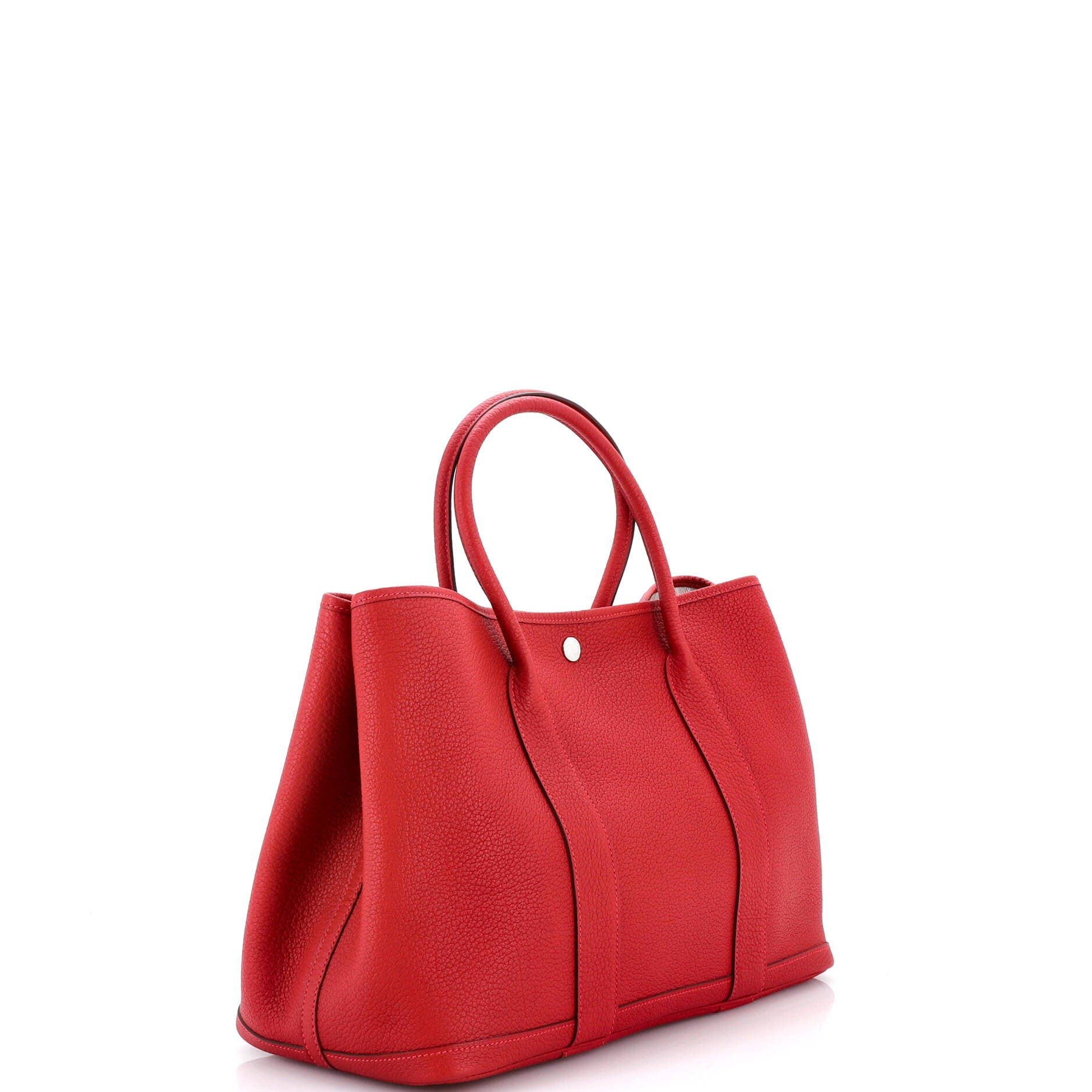 Pre-Owned Hermes Garden Party Tote Leather 36, Alternate, color, Rouge De Coeur