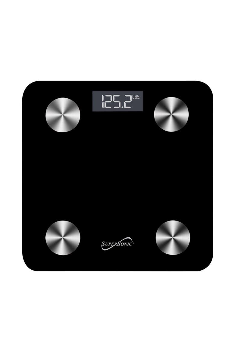 Smart Scale Body Composition Analyzer w/ Smartphone App, Main, color, Black