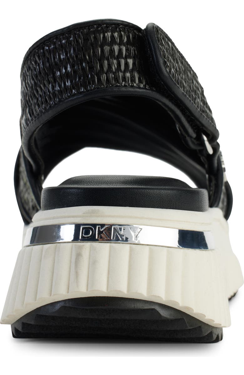DKNY Malai Crossband Sandal, Alternate, color, Black